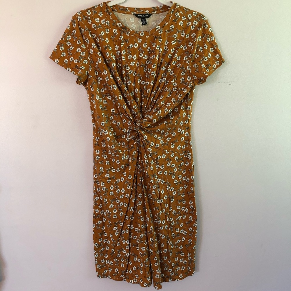 Kenneth Cole Cotton twist front dress